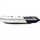 Надувная 2-местная ПВХ лодка Ривьера Компакт 2900 НДНД (светло-серый/черный)